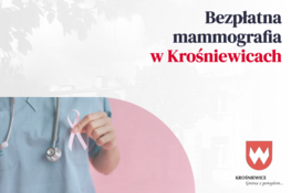 Grafika dekoracyjna - Bezpłatna mammografia w Krośniewicach