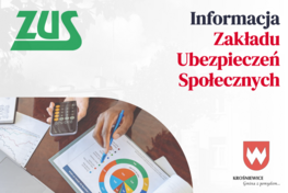 Grafika dekoracyjna - Informacja Zakładu Ubezpieczeń Społecznych