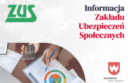 Grafika dekoracyjna - Informacja Zakładu Ubezpieczeń Społecznych