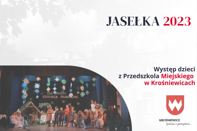 JASEŁKA W PRZEDSZKOLU MIEJSKIM W KROŚNIEWICACH!