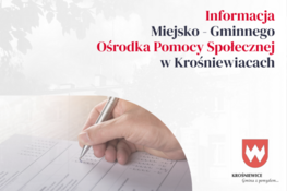 Grafika dekoracyjna - Informacja Miejsko - Gminnego Ośrodka Pomocy Społecznej w Krośniewicach