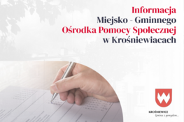 Grafika dekoracyjne - Informacja Miejsko-Gminnego Ośrodka Pomocy Społecznej w Krośniewicach