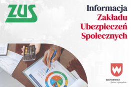 Grafika dekoracyjna - Informacja Zakładu Ubezpieczeń Społecznych