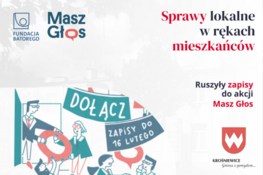 Grafika dekoracyjna - Sprawy lokalne w rękach mieszkańców | Ruszyły zapisy do akcji Masz Głos