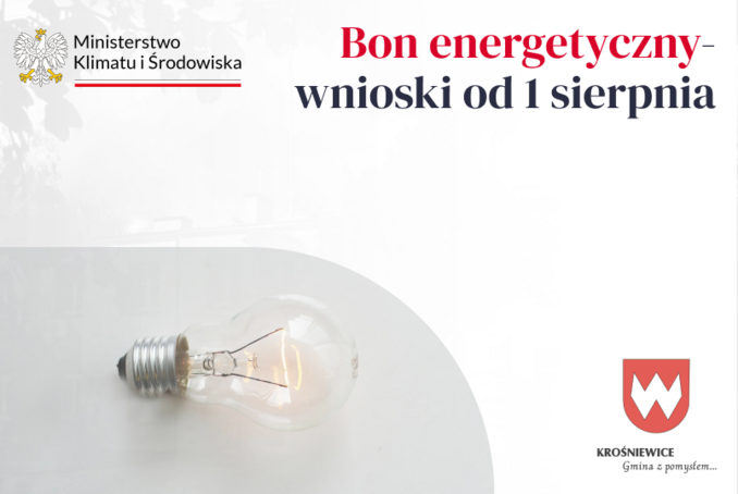 Bon energetyczny - wnioski przyjmowane przez MGOPS od 1 sierpnia 2024 r.