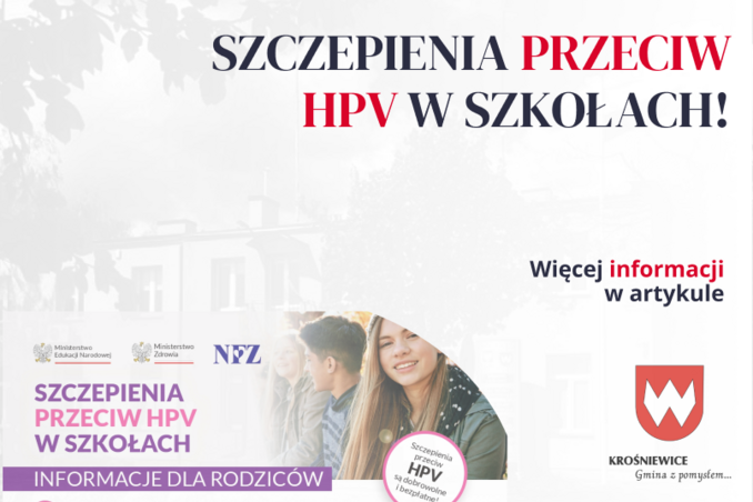  SZCZEPIENIA PRZECIW HPV W SZKOŁACH!