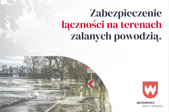 Zabezpieczenie łączności na terenach zalanych powodzią.