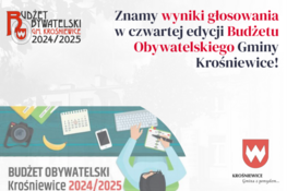 Grafika dekoracyjna - Znamy wyniki głosowania w czwartej edycji Budżetu Obywatelskiego Gminy Krośniewice!