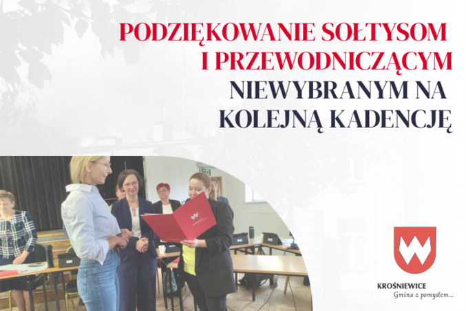 Podziękowania dla Sołtysów i Przewodniczących Zarządów Osiedli kończących kadencję