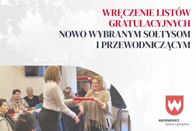 Wręczenie Listów Gratulacyjnych Nowo Wybranym Sołtysom i Przewodniczącym Zarządu Osiedli