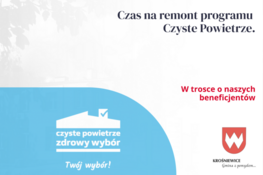 Grafika dekoracyjna - Czas na remont programu Czyste Powietrze.