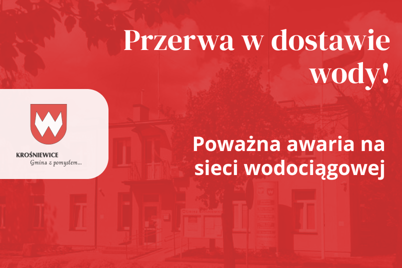 Uwaga! Przerwa w dostawie wody!