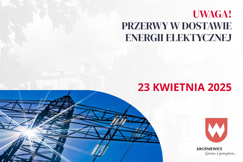Informacja o przerwie w dostawie prądu