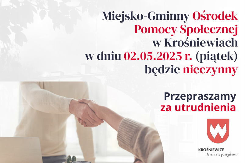 MGOPS nieczynny - 02.05.2025 (piątek)
