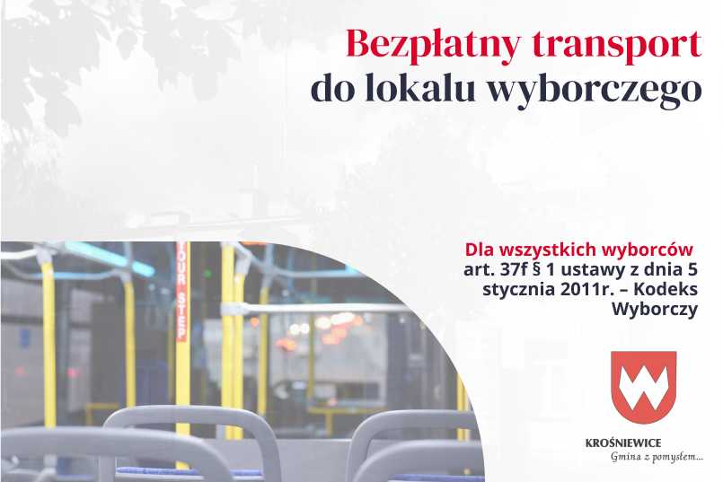 Harmonogram bezpłatnego transportu do lokalu wyborczego dla wszystkich wyborców w dniu wyborów.