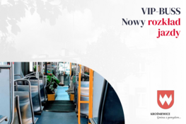 Grafika dekoracyjna: VIP-BUSS Nowy rozkład jazdy