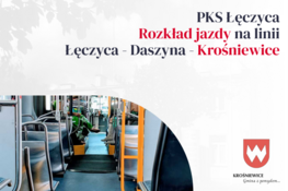 Grafika dekoracyjna - PKS Łęczyca Rozkład jazdy na linii Łęczyca - Daszyna - Krośniewice