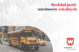 Grafika dekoracyjna - Rozkład jazdy autobusów szkolnych