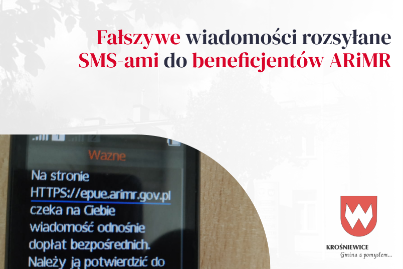 Fałszywe wiadomości rozsyłane SMS-ami do beneficjentów ARiMR. Jak je rozpoznać oraz gdzie zgłosić