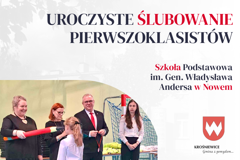 Uroczyste ślubowanie pierwszoklasistów w Szkole Podstawowej w Nowem