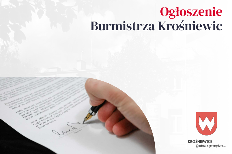 Drugi nabór na stanowisko Dyrektora Żłobka Gminnego w Krośniewicach