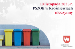 Grafika dekoracyjna - 10 listopada 2025 - PSZOK w Krośniewicach nieczynny