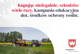 Grafika dekoracyjna - Kupując nielegalnie, szkodzisz wiele razy. Kampania edukacyjna dot. środków ochrony roślin.