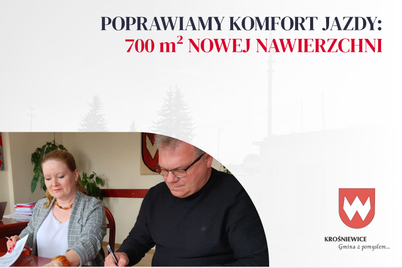 Nowa umowa na remonty dróg podpisana! Poprawiamy komfort i bezpieczeństwo na ulicach Krośniewic