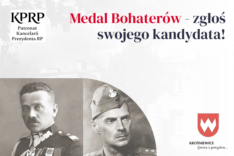 Ogólnopolski Dzień Bohaterów w Krośniewicach – trwa zgłaszanie kandydatów do okolicznościowego Medalu Bohaterów