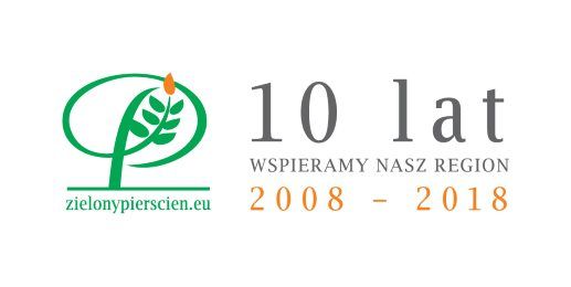 Logo Zielony Pierścień i napisy