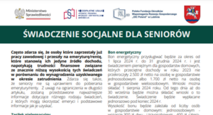 To zdjęcie przedstawia dokument zatytułowany "Świadectwo Ubezpieczenia Społecznego" z dużą ilością tekstu i tabelą, które wyglądają na oficjalny druk lub broszurę informacyjną.