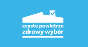 Logo programu czyste powietrze zdrowy wybór.