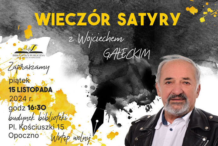 Wieczór satyry z Wojciechem Gałeckim