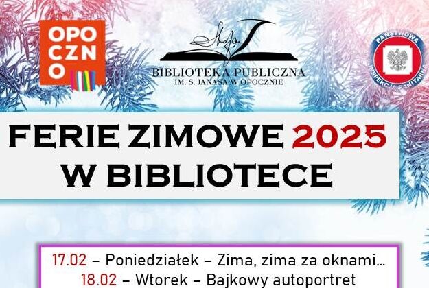 Ferie zimowe 2025 w Oddziale dla dzieci