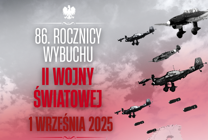 86. rocznica wybuchu II Wojny Światowej - zaproszenie na obchody