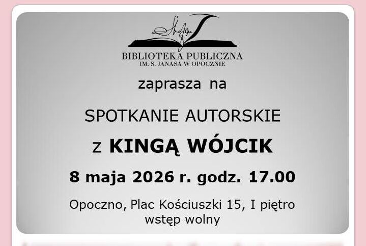 Spotkanie autorskie z Kingą Wójcik