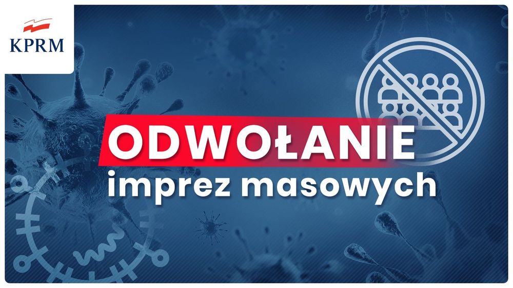 Imprezy masowe odwołane