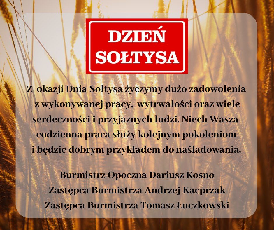 11 marca Dzień Sołtysa