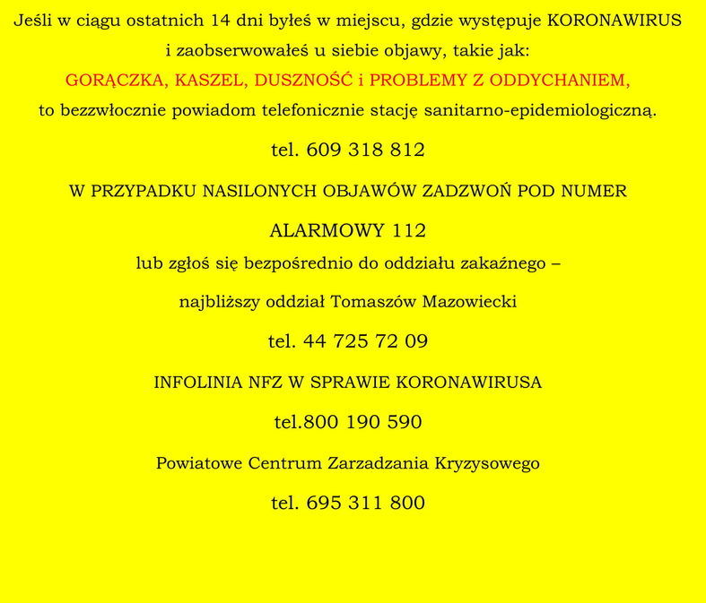 Zostań w Domu! Załatw sprawę za pośrednictwem Internetu!