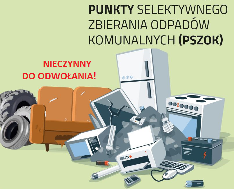 Punkt Selektywnego Zbierania Odpadów Komunalnych w Różannie - zamknięty do odwołania !