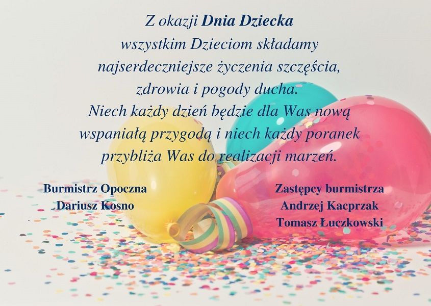 Życzenia z okazji Dnia Dziecka