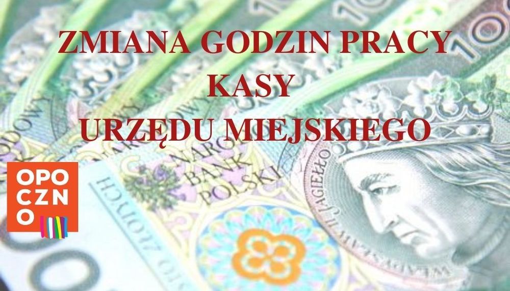 Zmiana godzin pracy kasy UM