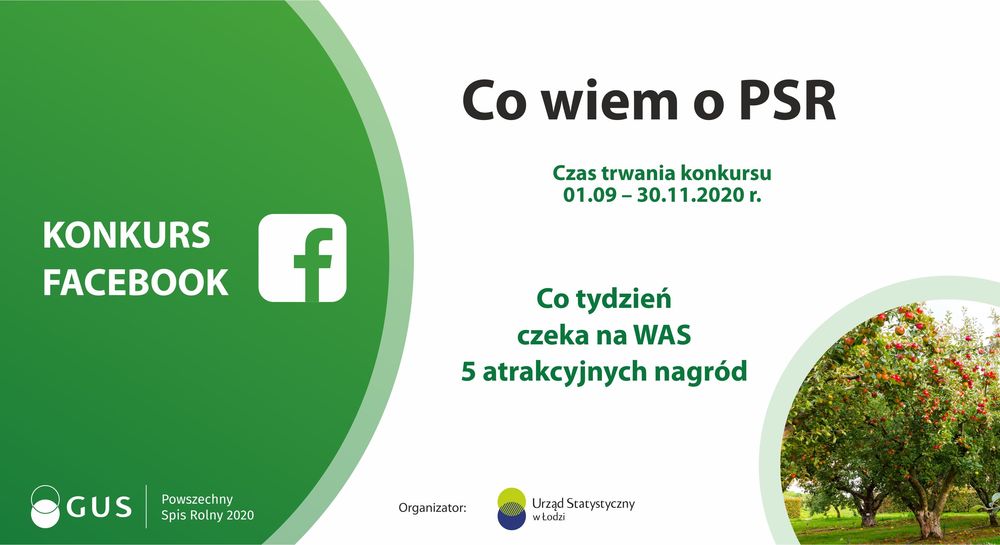 „ Co wiem o PSR” - konkurs na portalu Facebook Urzędu Statystycznego w Łodzi 