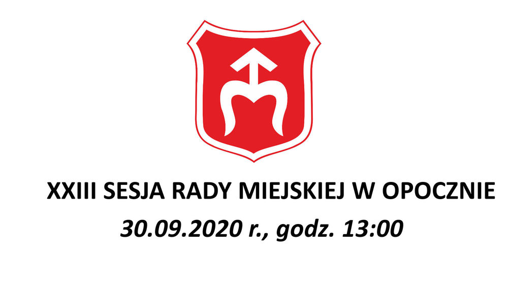 Zawiadomienie o sesji Rady Miejskiej w Opocznie 