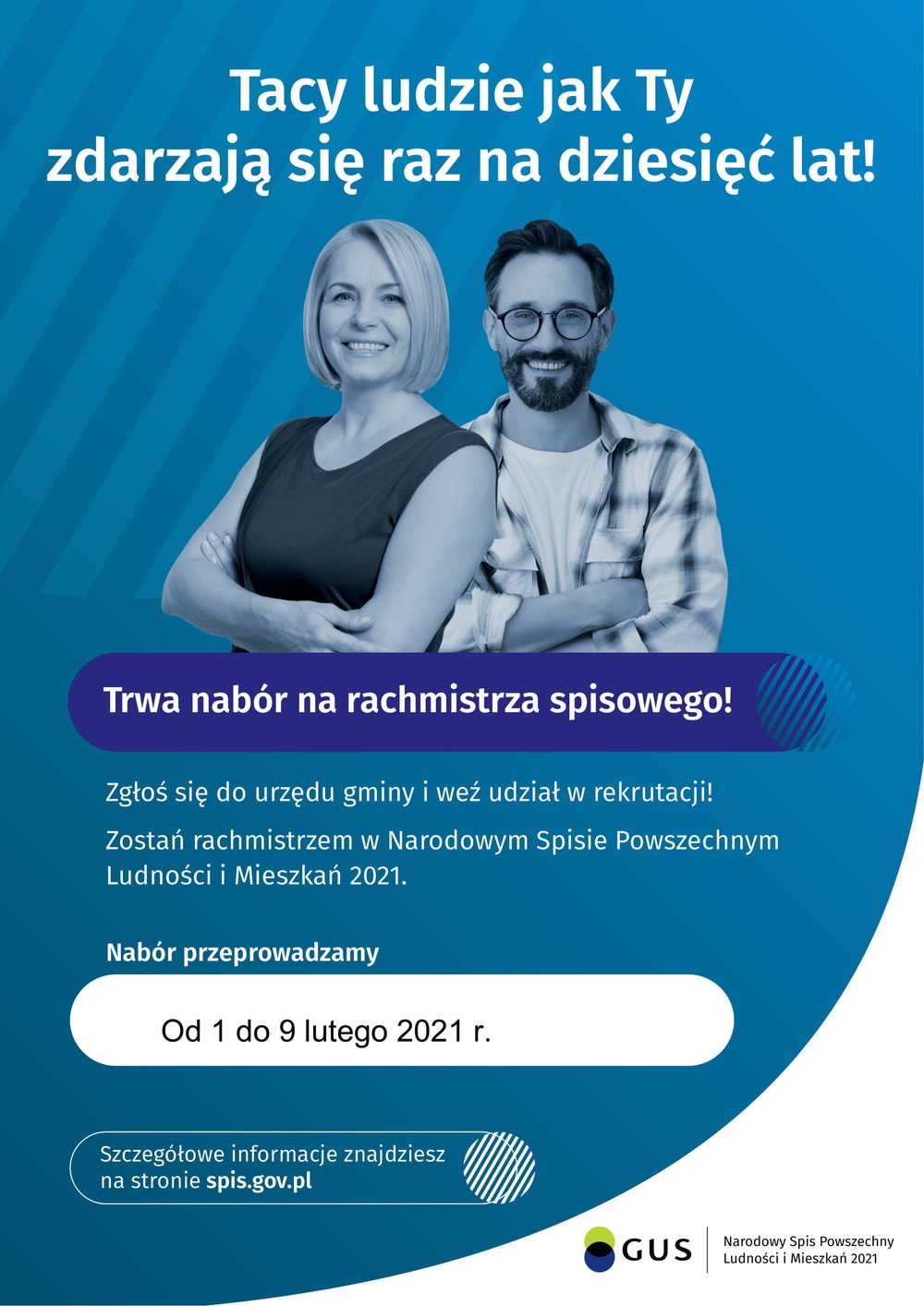 Nabór kandydatów na rachmistrzów spisowych – NSP 2021