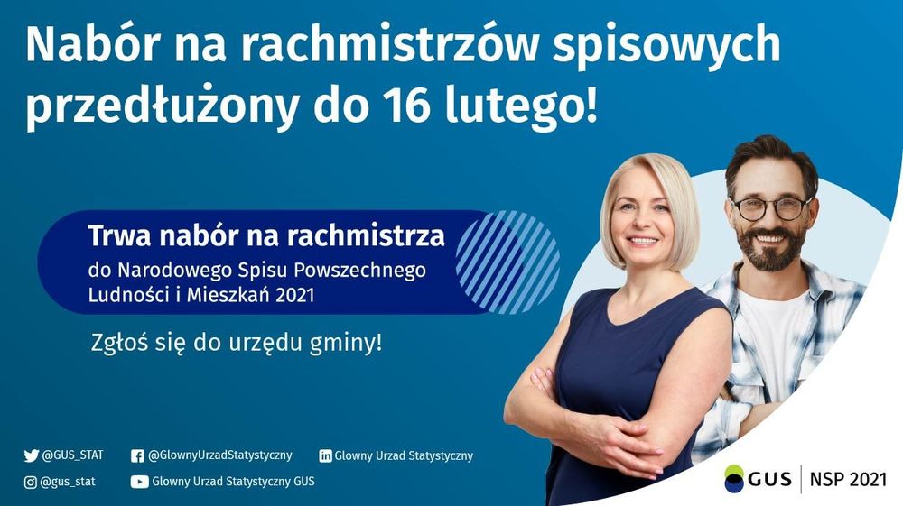 Nabór kandydatów na rachmistrzów spisowych do NSP 2021