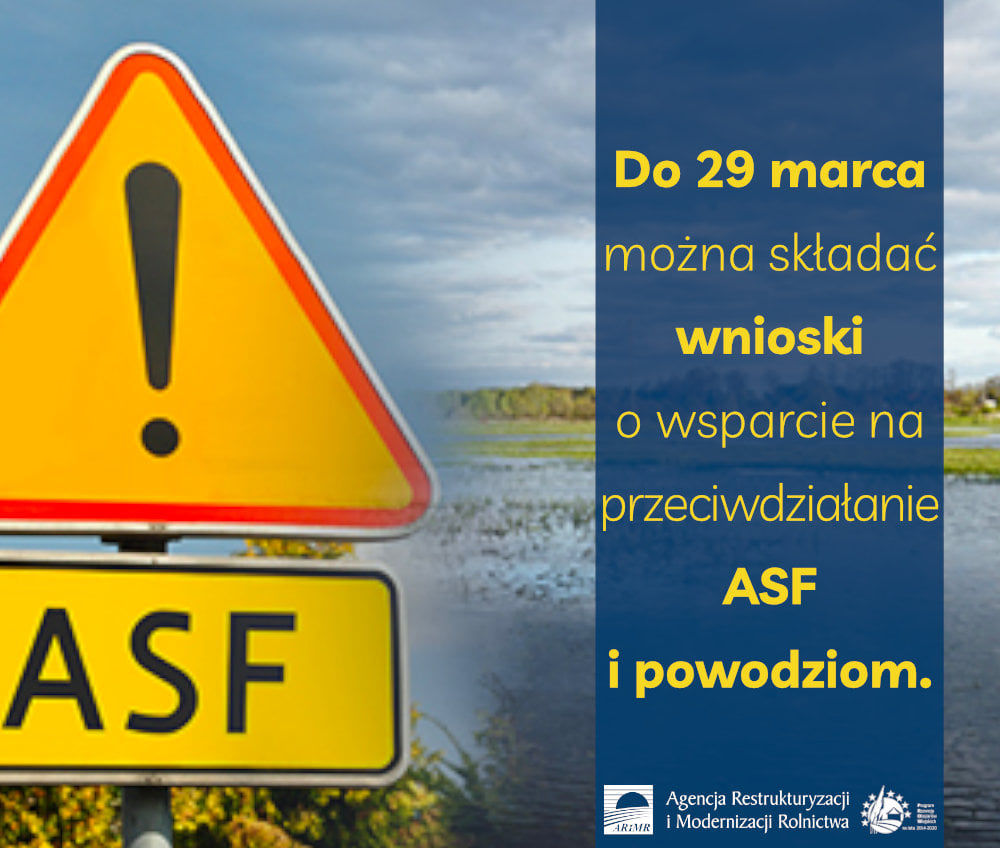 Więcej czasu na złożenie wniosku o dofinansowanie na inwestycje chroniące przed ASF lub powodzią