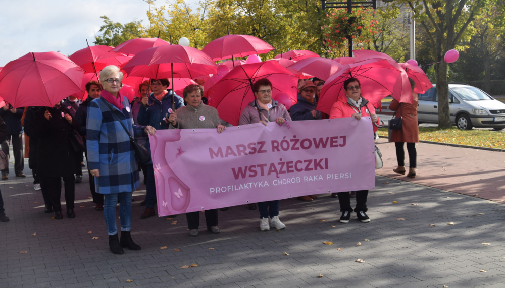 Ulicami Opoczna przeszedł Marsz Różowej Wstążeczki 