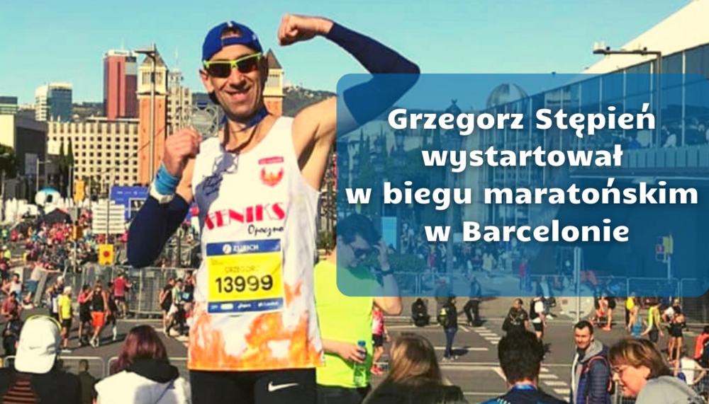 Grzegorz Stępień wystartował w biegu maratońskim w Barcelonie