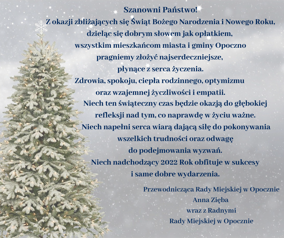 Życzenia od Rady Miejskiej w Opocznie